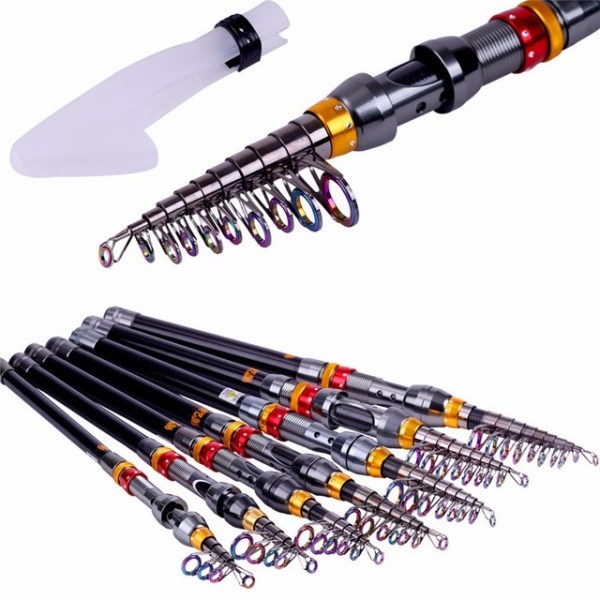 600x600 Telescopic Fishing Rod Carbon Spinning Sea Fishing Pole Hand