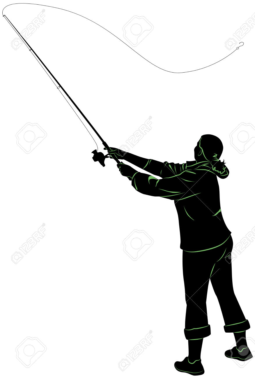 876x1300 Fishing Rod Clipart Person Fishing