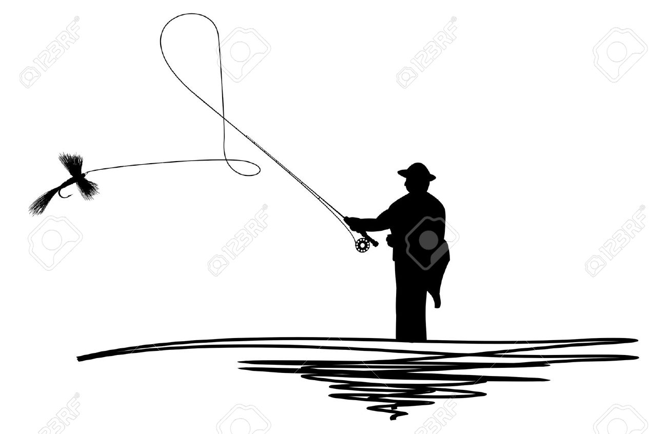 1300x846 Fishing Clipart Man Vector