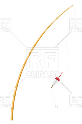 267x400 Bamboo Fishing Rod Royalty Free Vector Clip Art Image