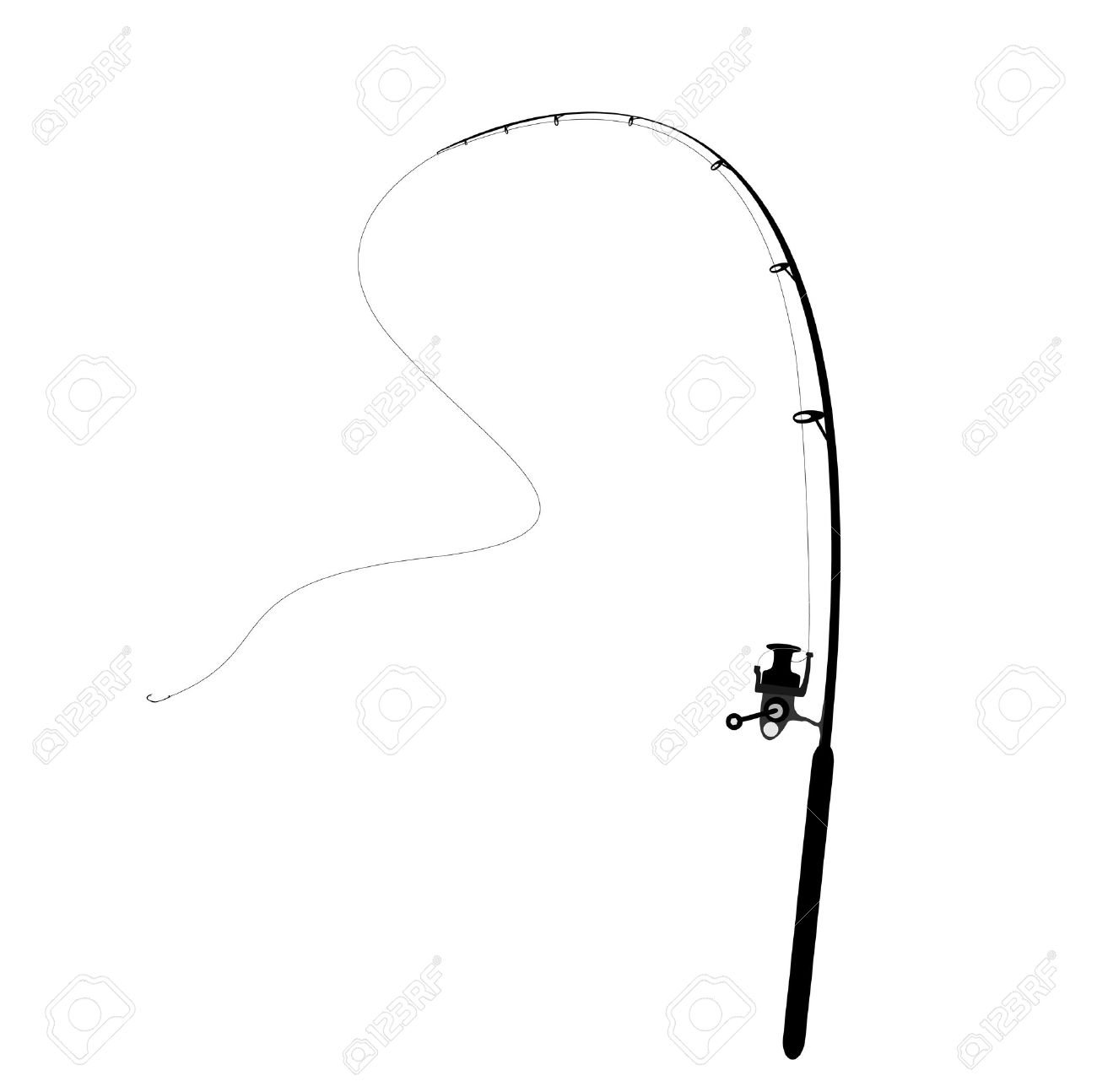 1300x1294 Isolated Fishing Pole Clipart, Explore Pictures