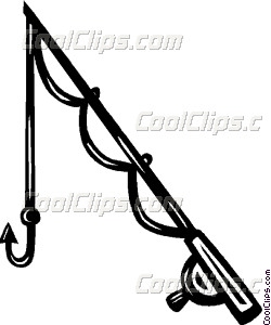 250x300 Fishing Rod Vector Clip Art