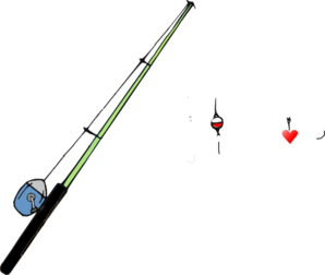 298x252 Fishing Pole Heart Clip Art