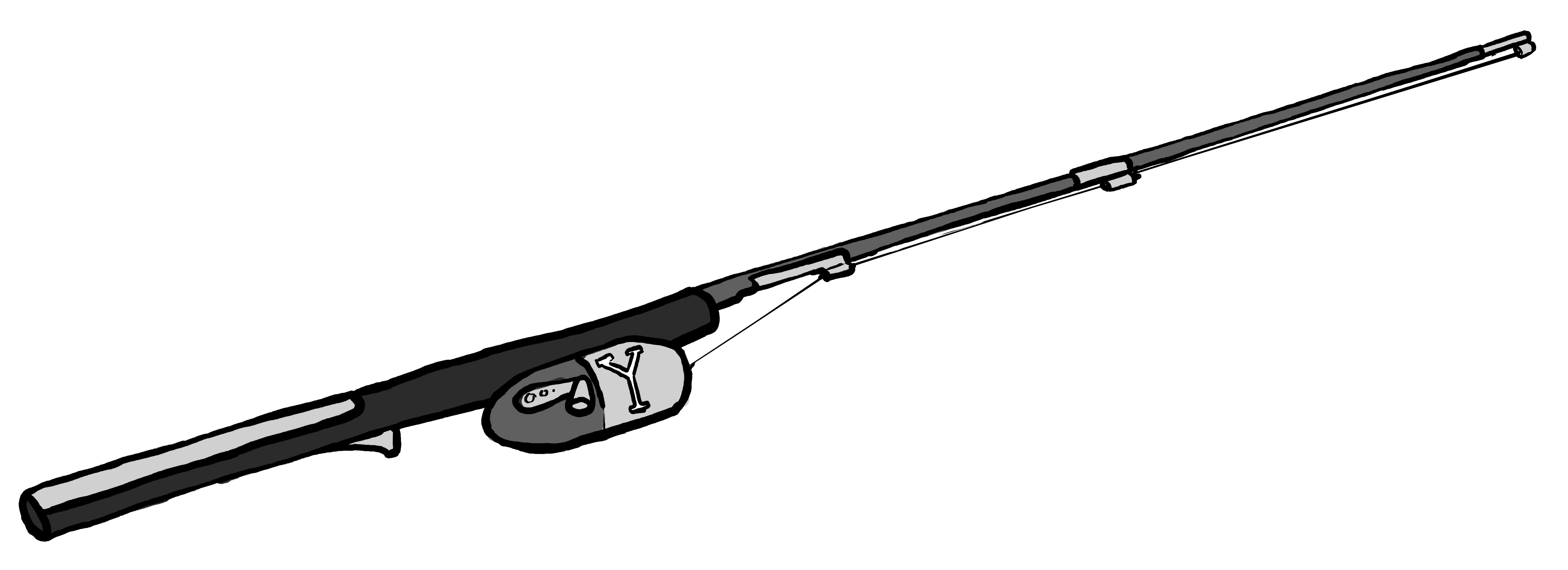 6600x2400 Fishing Pole Image