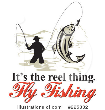 400x420 Fly Fishing Clipart