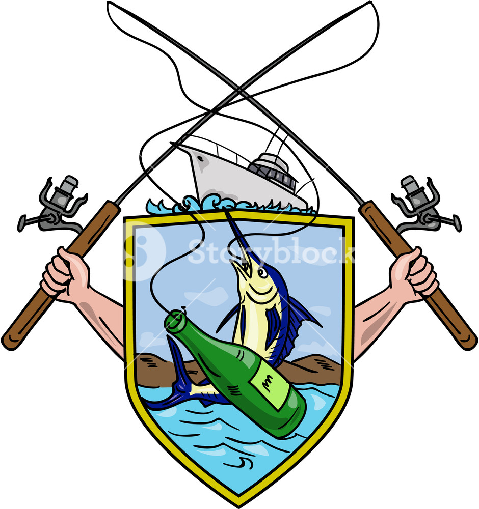 940x1000 Drawing Sketch Style Illustration Of Hand Holding Fishing Rod