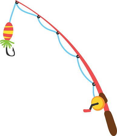 386x448 Awesome Fishing Rod Clipart