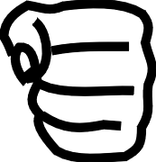 173x180 Cartoon Fist Clipart Fist Clipart