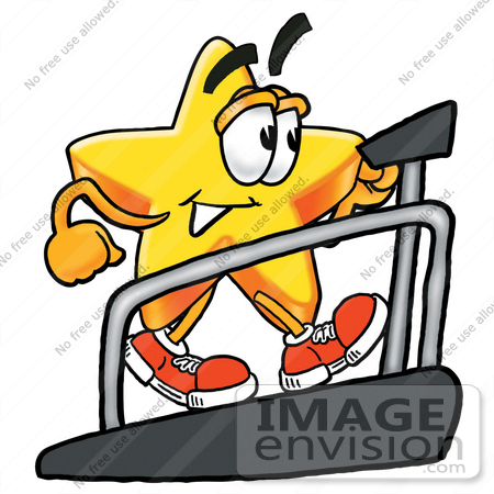 450x450 Clip Art Graphic Of A Yellow Star Cartoon Character Getting A Good