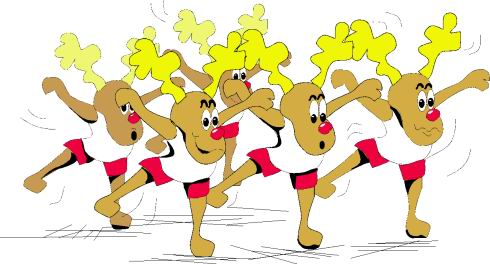 490x264 Fitness Reindeer Cliparts
