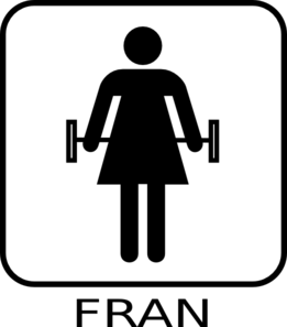 261x297 Fran Fun Fitness Clip Art