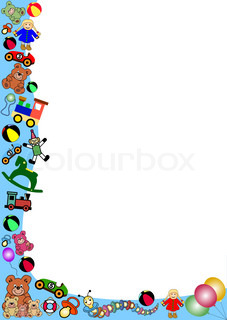 227x320 Toy, Border, Clipart Stock Vector Colourbox