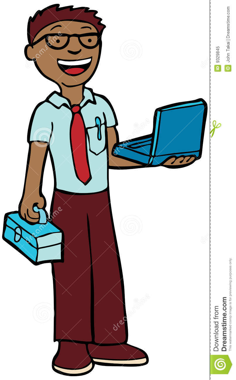807x1300 Computer Technician Clipart