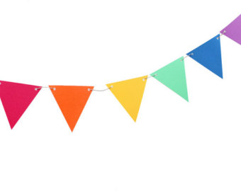 340x270 Triangle Clipart Rainbow Banner