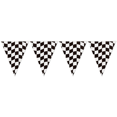 500x500 Checkered Flag Banner Clip Art