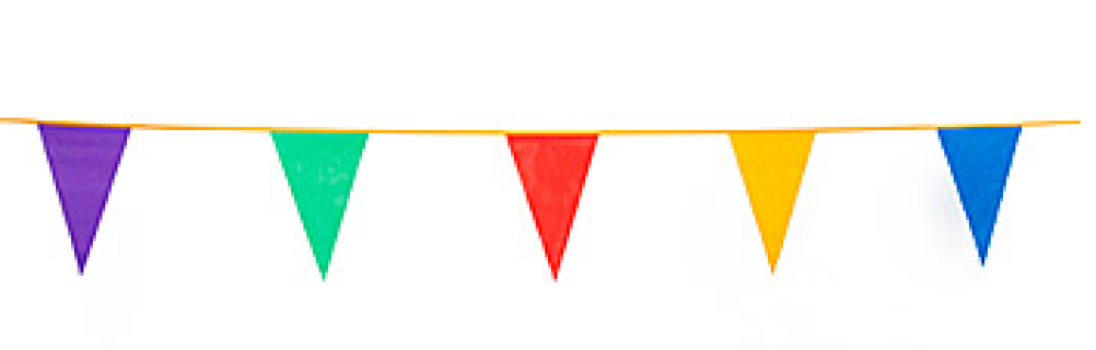 1002x320 Pennant Flags,plastic Carnival Banner,party Pennants,outdoor Flag