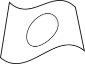 170x129 Free Black And White World Flags Outline Clipart