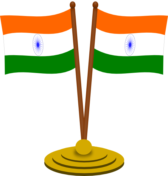 564x593 India Flags Clip Art