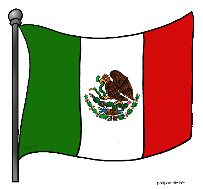648x604 Mexican Flag Black And White Clipart