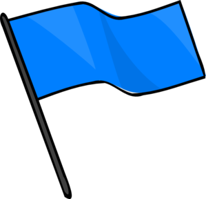 299x288 Blue Flag Clip Art