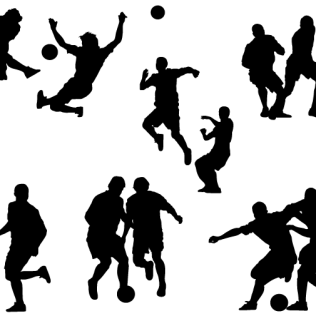 Flag Football Silhouette