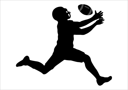 501x351 Football Clipart Silhouette