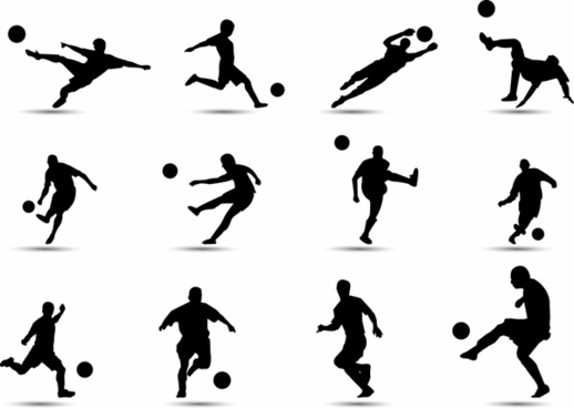 518x368 Football Silhouette Vector Free Vector Download (5,815 Free Vector