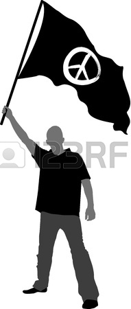 191x450 Man With Flag Silhouette Royalty Free Cliparts, Vectors, And Stock