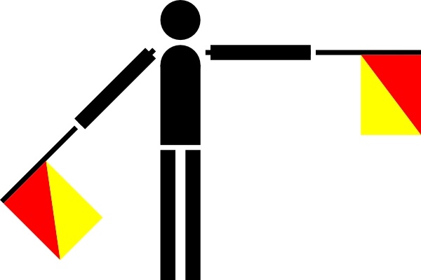 600x400 Naval Semaphore Flag M Clip Art Free Vector In Open Office Drawing