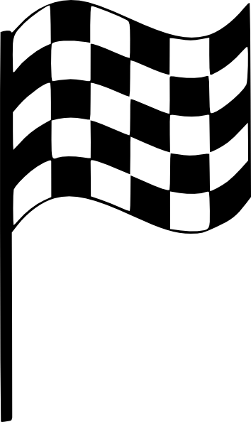 354x594 Upright Finish Line Flag Clip Art