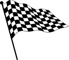 236x207 Black And White Checkered Flag Clip Art