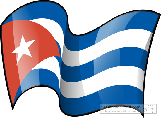 550x405 Cuban Flag Clipart