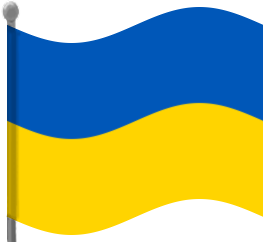 263x242 Ukraine Flag Waving Clip Art Download