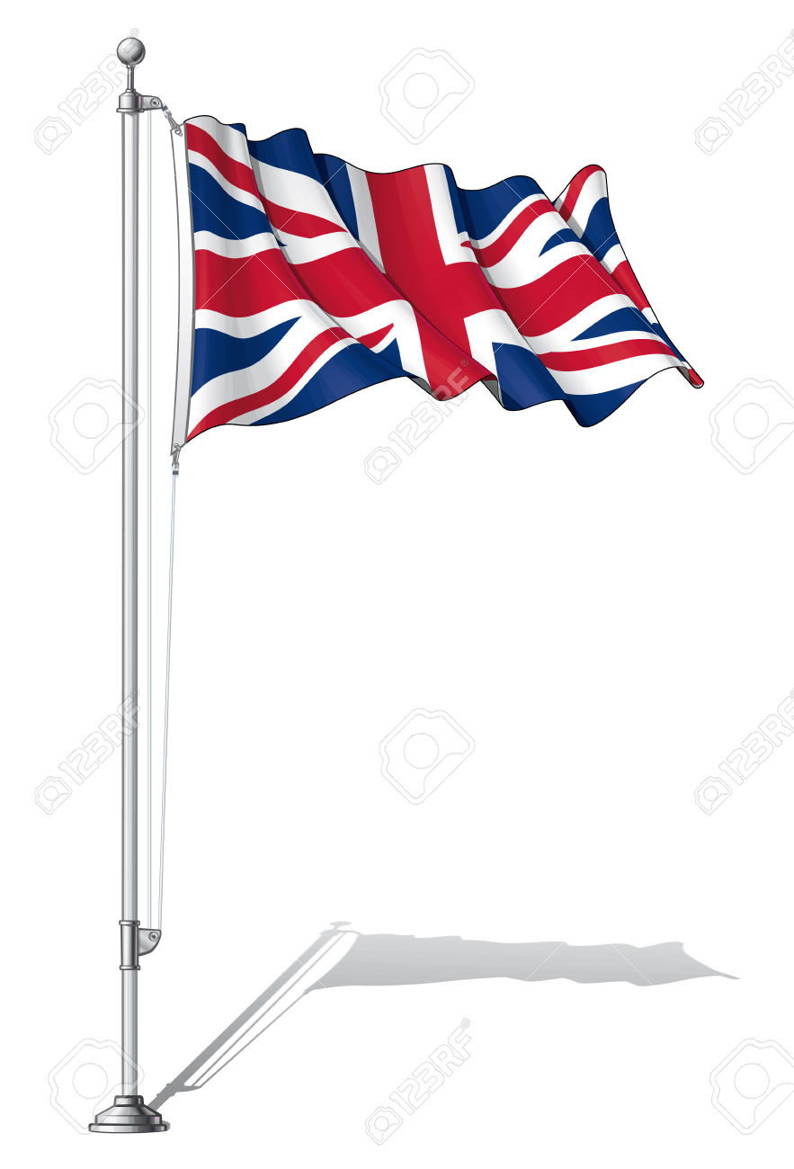 883x1300 British Flag Clipart Pole
