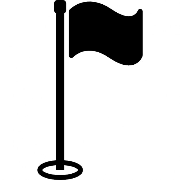 626x626 Golf Flag With Pole Icons Free Download