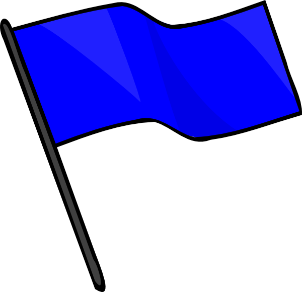 600x580 Blue Flag Clipart