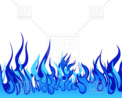 400x320 Blue Fire Border Background Royalty Free Vector Clip Art Image
