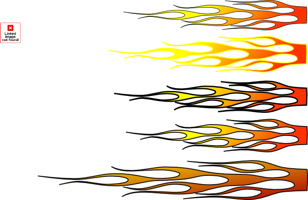 600x390 Racing Flame Diff Colored Borders Clip Art