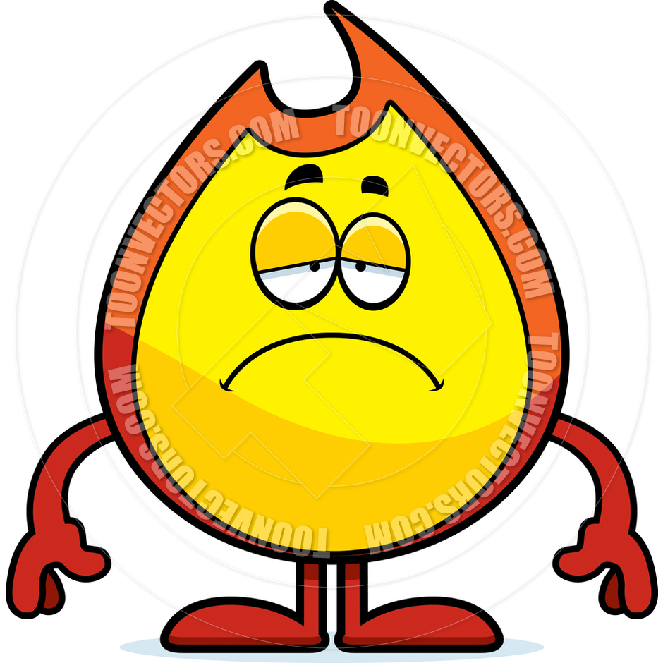 940x940 Cartoon Fire Flame Sad By Cory Thoman Toon Vectors Eps