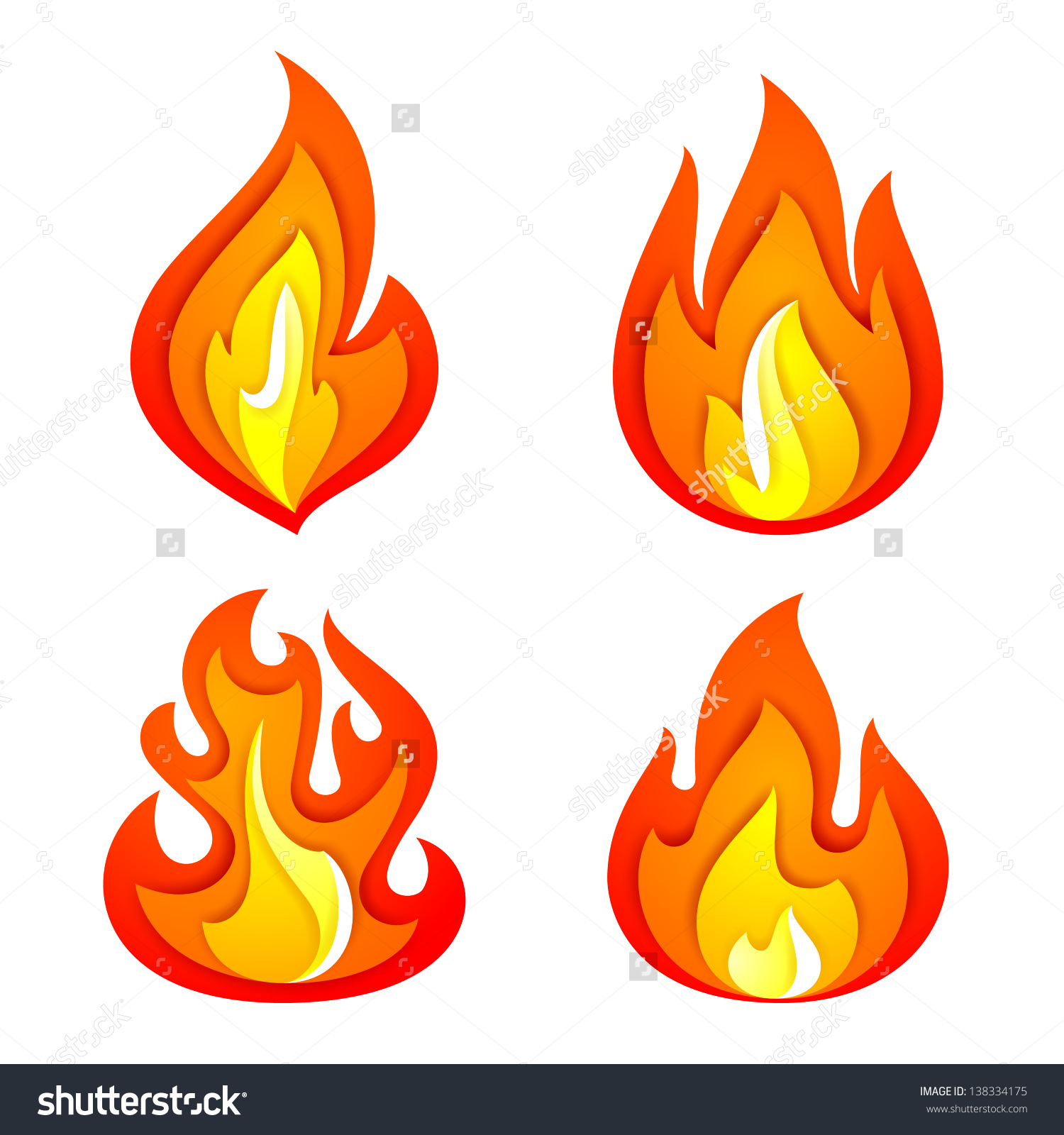 1500x1600 Fire Flames Isolated Stock Vectors Amp Vector Clip Art