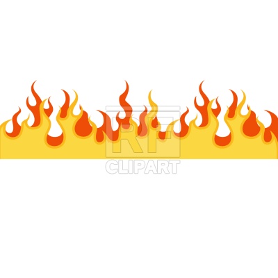 400x400 Flame Frame Royalty Free Vector Clip Art Image