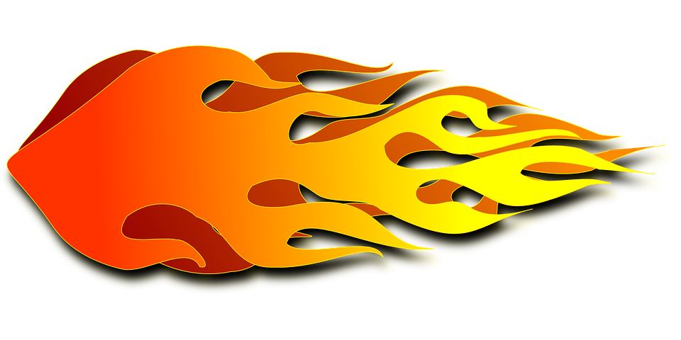960x480 Race Car Clipart Flame