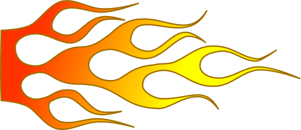 600x260 Racing Flame Clip Art