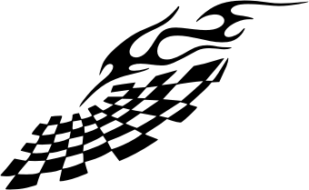 340x209 Racing Flame. Free Vector Clipart Sample For Vehicle Graphics