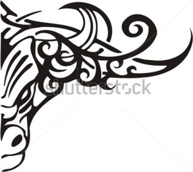 380x340 Tribal Flame Clipart
