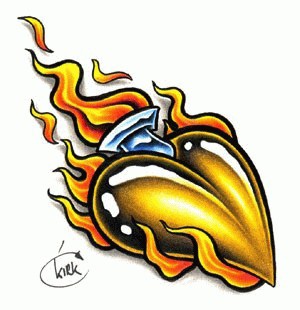 300x310 Heart Tattoo Design