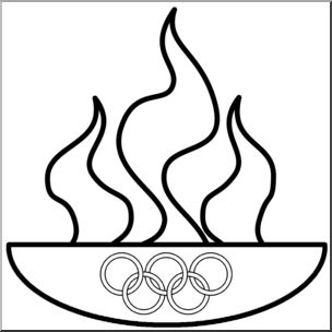 304x304 Flame Clipart Olympic Flame