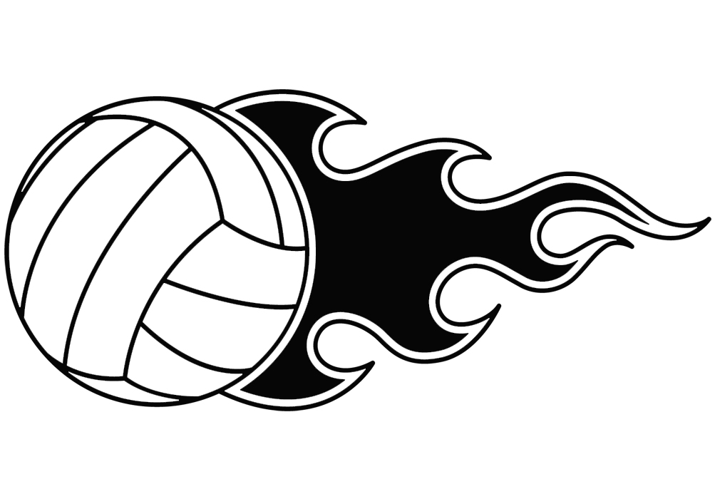 1003x700 Image Of Volleyball Clipart