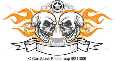 450x240 Ssckull Clipart Flame