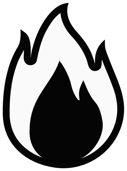444x597 Flames Flame Outline Clipart